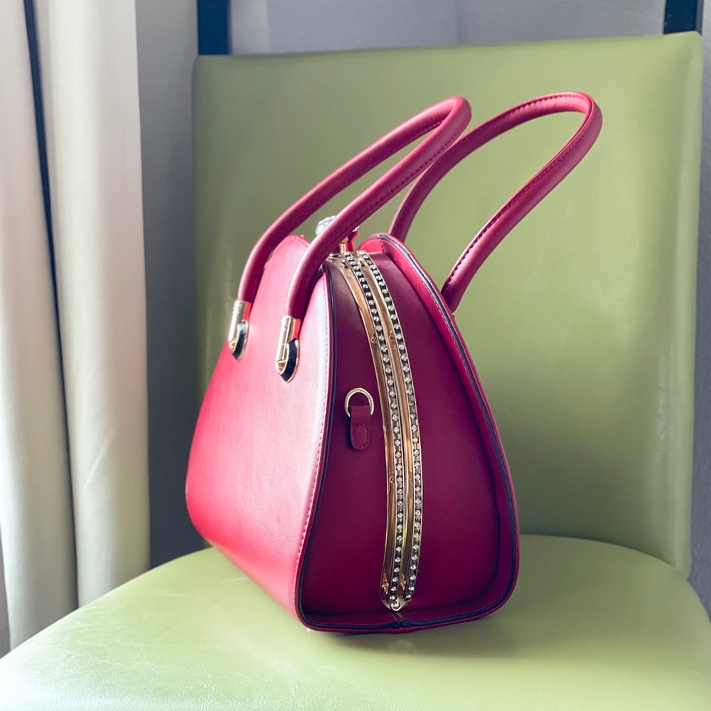 Red glam bag